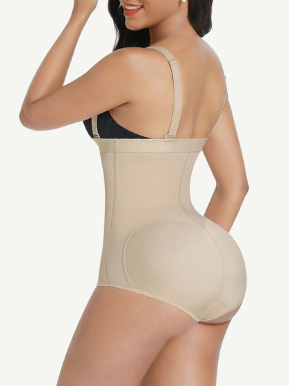 Wholesale High Waist Post Surgery Shaper Shorts With Two Steel Bones and Zip