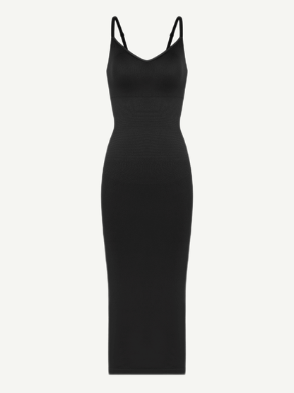 Wholesale Seamless Spaghetti Strap V-neck Maxi Shaper Dress