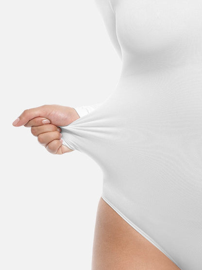Long Sleeve Corset Shapewear Bodysuit – Seamless Tummy Control