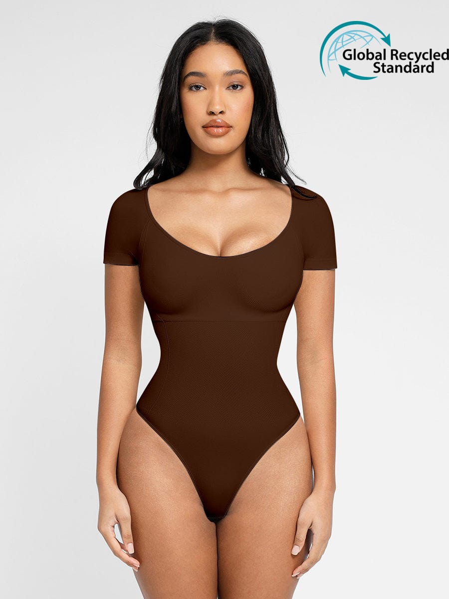 Eco-Friendly Seamless Chest Support Shapewear Bodysuit – Super Strong Control