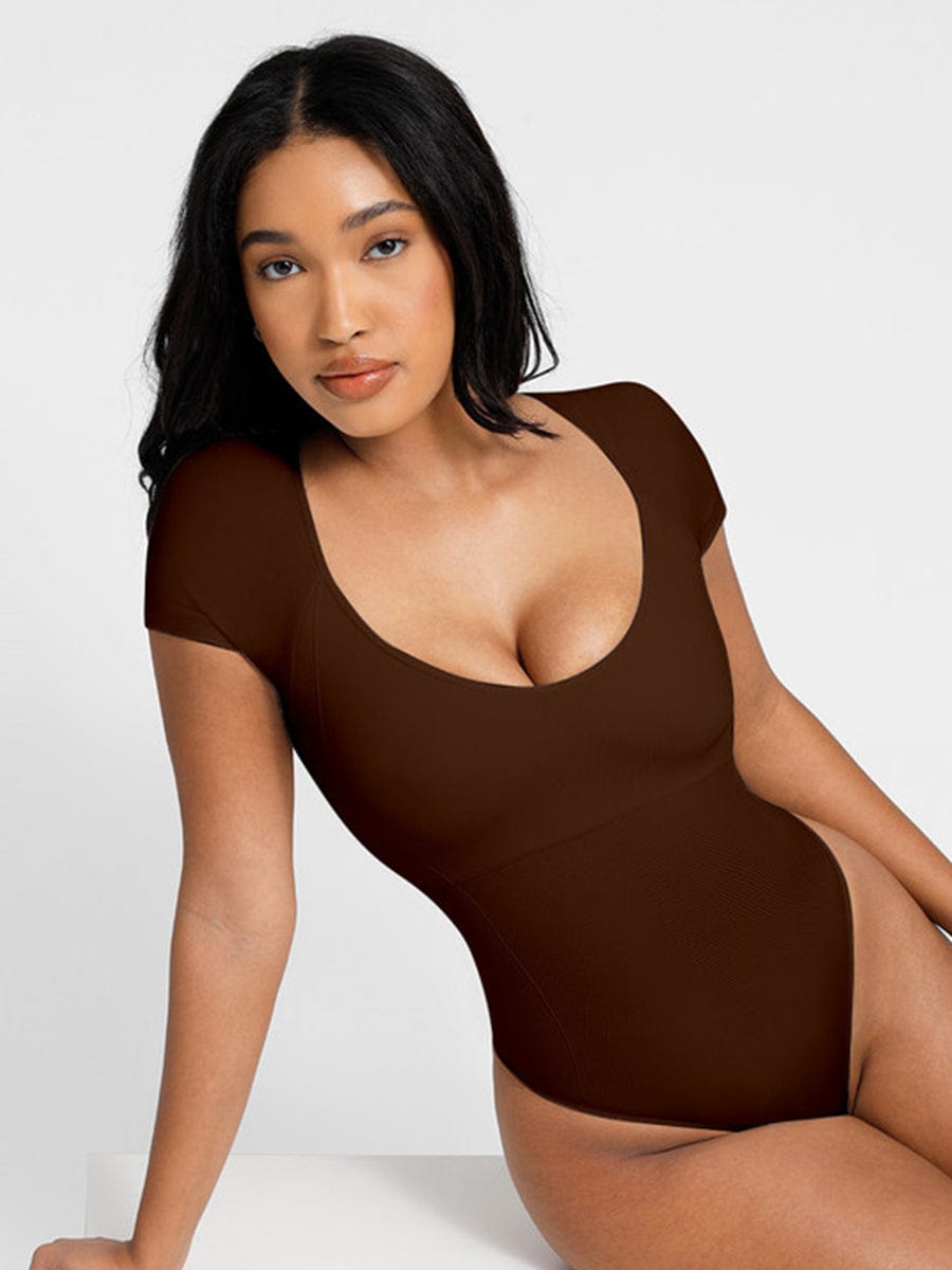 Eco-Friendly Seamless Chest Support Shapewear Bodysuit – Super Strong Control