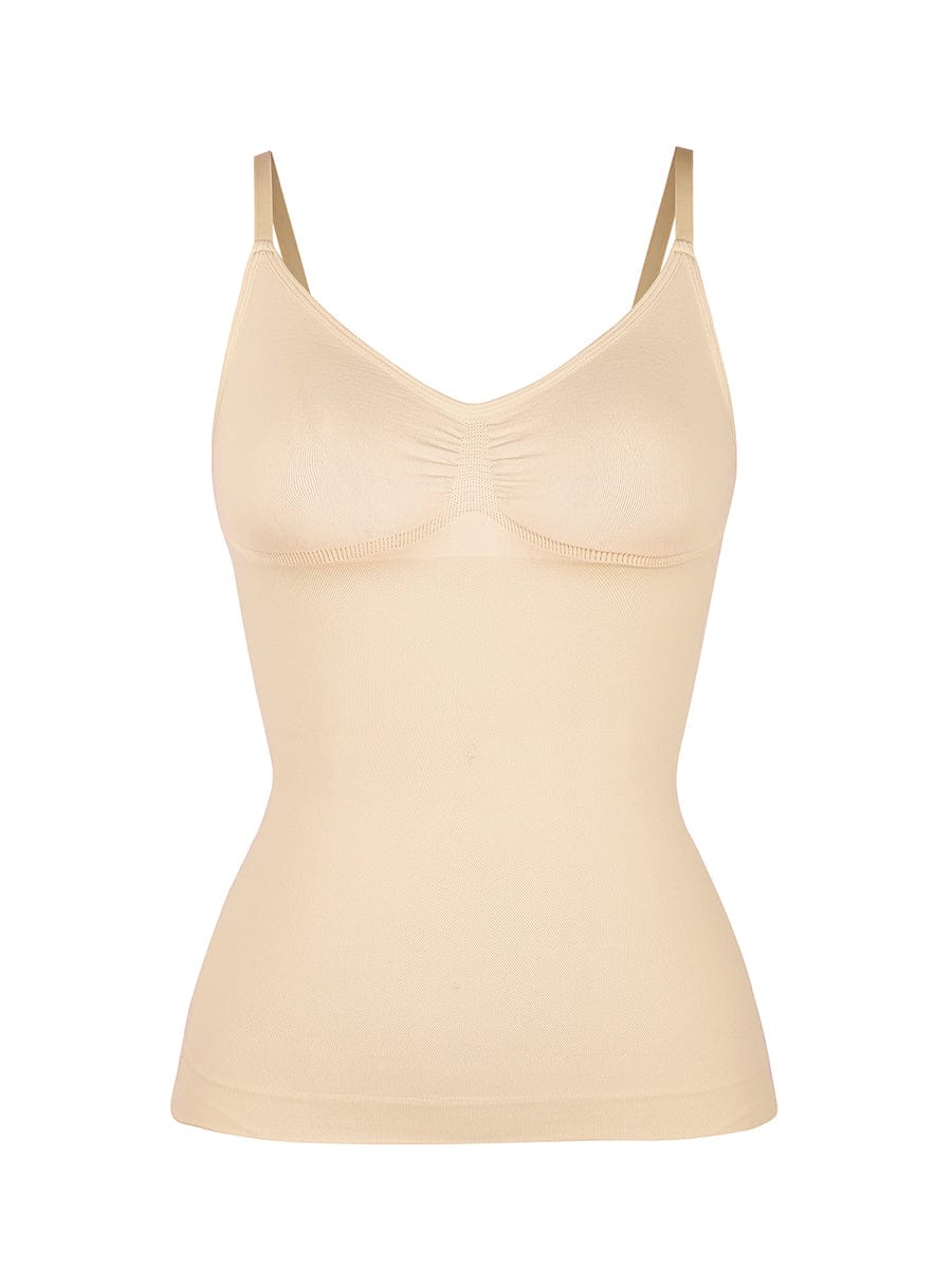 Seamless Bust Support Tank Top – Waist & Tummy Control Shaping Top for Women