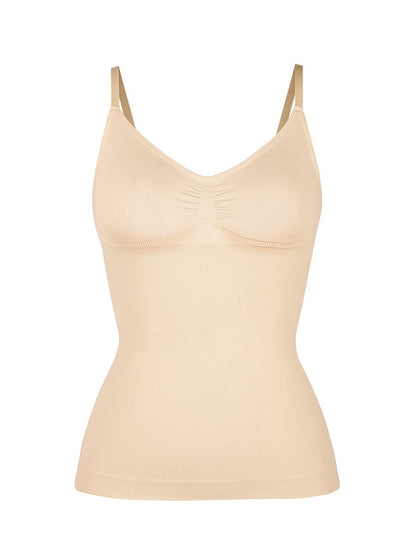 Seamless Bust Support Tank Top – Waist & Tummy Control Shaping Top for Women