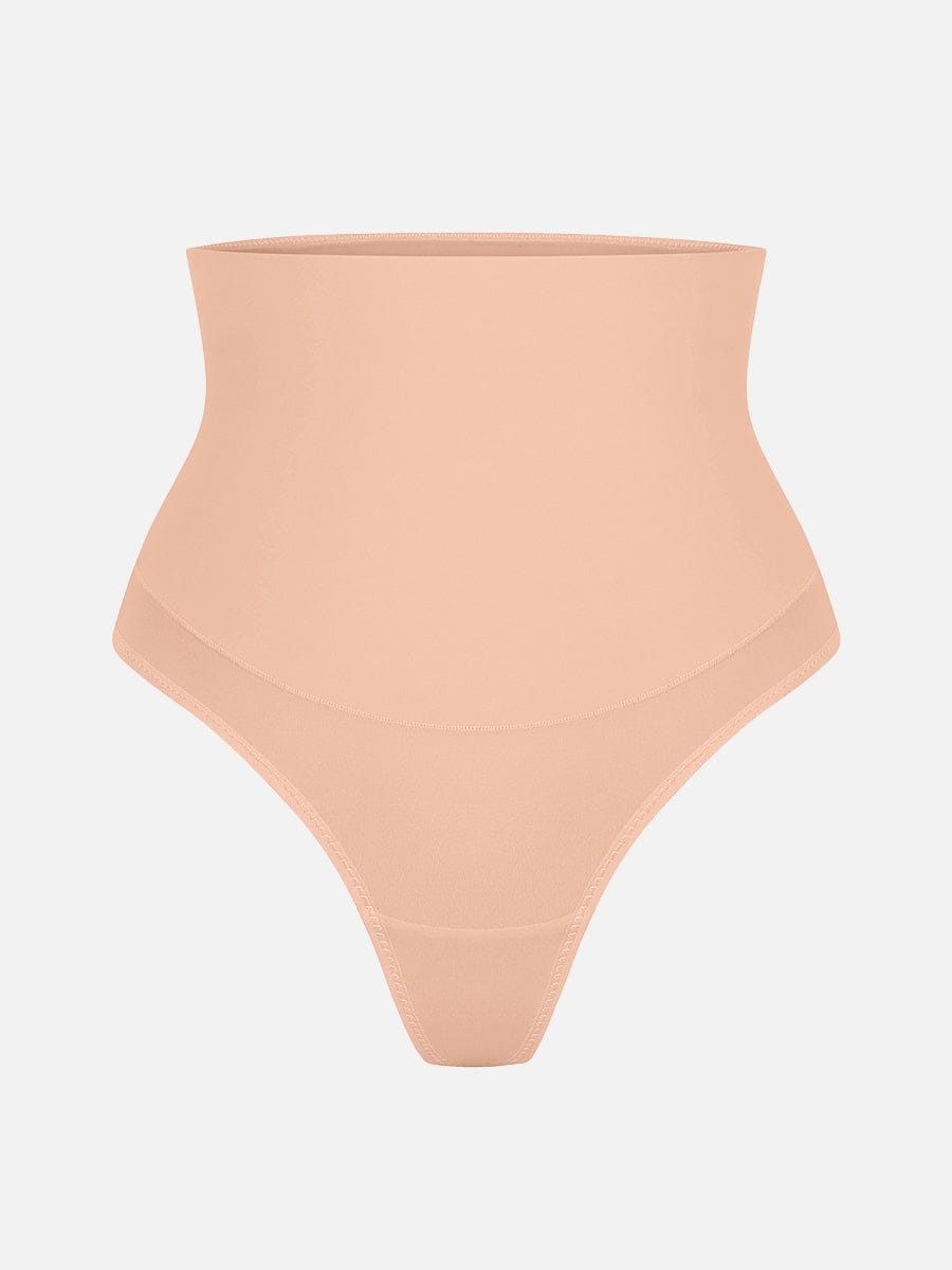High Waist Tummy Control Thong Shapewear Panties
