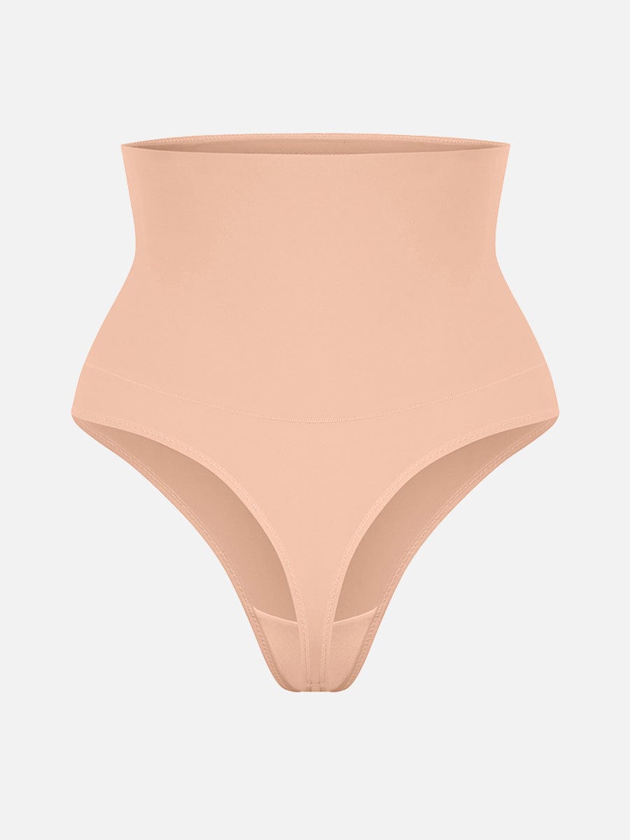 High Waist Tummy Control Thong Shapewear Panties