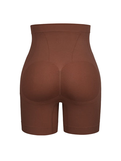 Seamless Mid-Waist Tummy Control Butt Lifter Boyshorts