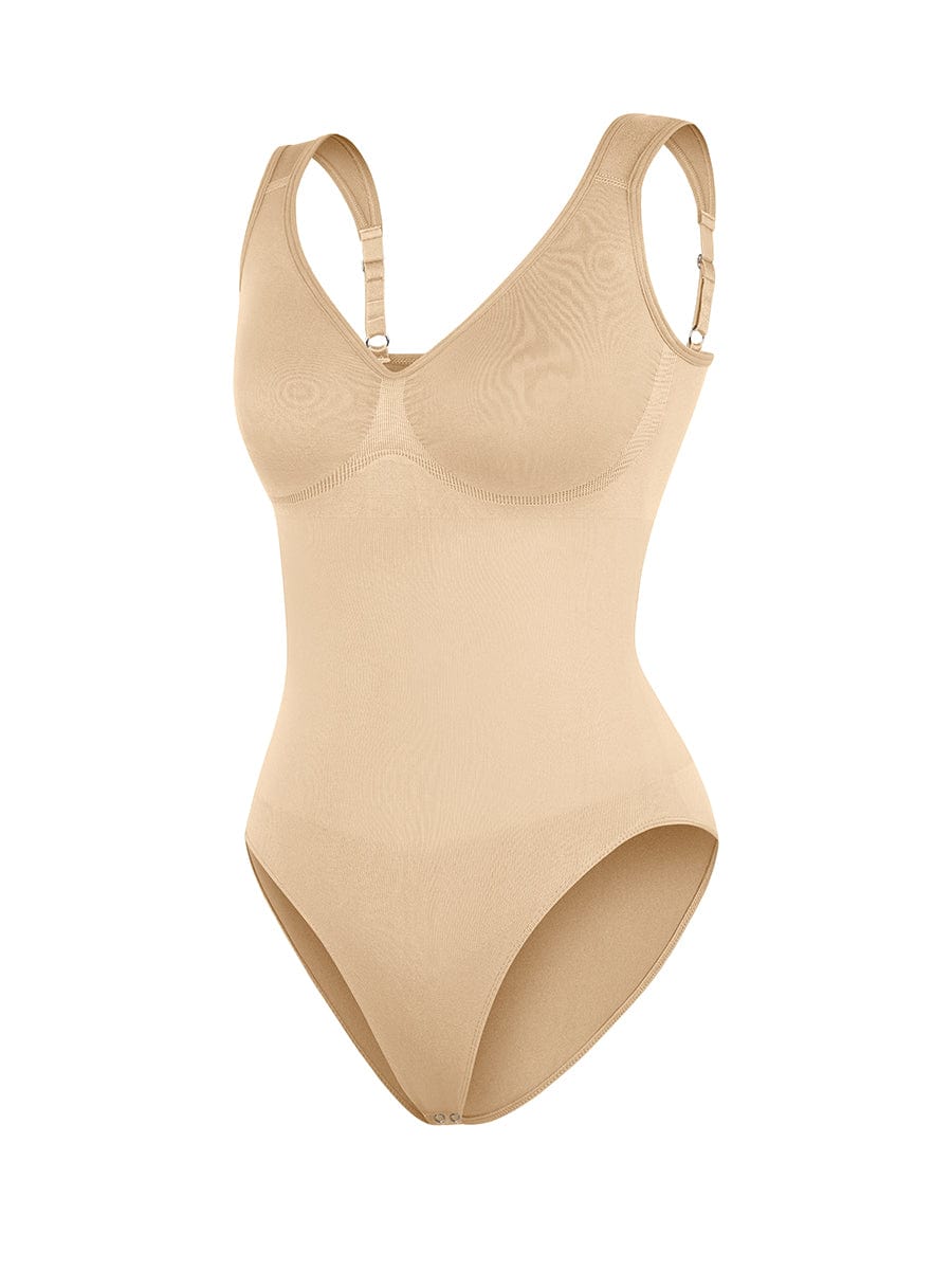 Seamless Diamond Neck Bodysuit – Bust Support Waist Control Panty Shaper