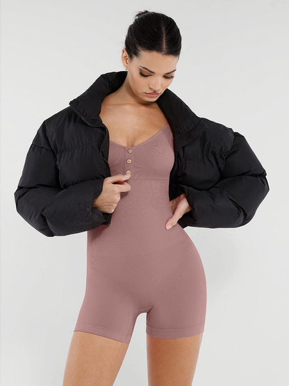 Seamless Bust Support Butt Lifting Shaping Jumpsuit
