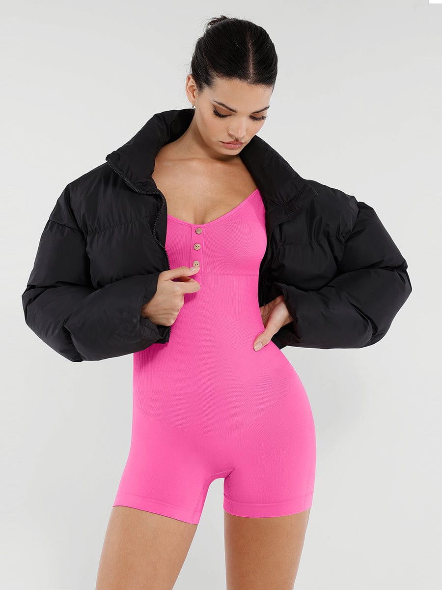 Seamless Bust Support Butt Lifting Shaping Jumpsuit