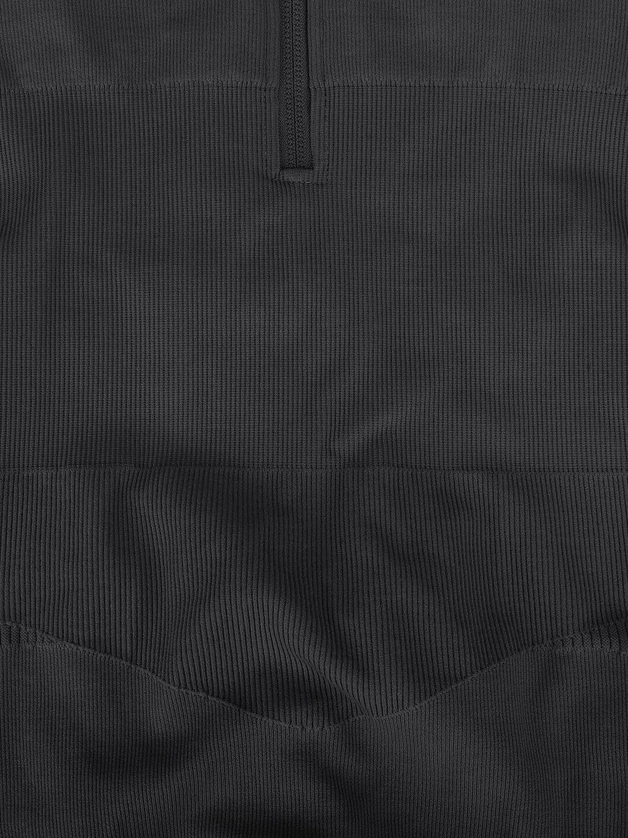 Seamless 2-in-1 Sport Shaping Jumpsuit – Zip Front Racerback