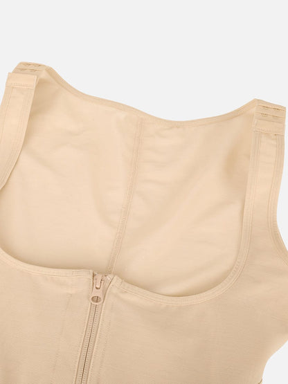 Post-Surgery Full Body Faja – U-Shaped Chest Support Peach Butt Shaper