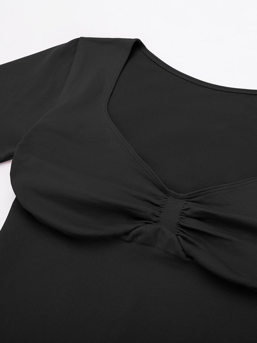 Seamless Diamond Neck Shaping Top – Bust Support & Tummy Control for Women