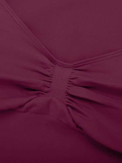 Seamless Diamond Neck Shaping Top – Bust Support & Tummy Control for Women