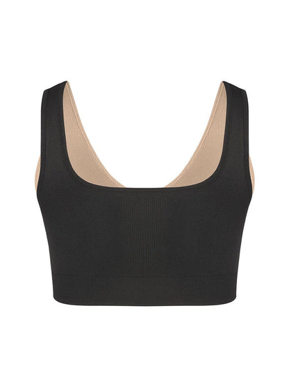 Wholesale Reversible Wireless Comfort Bust Support Shaper Bra with Removable Cups