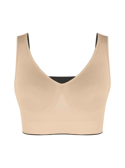 Wholesale Reversible Wireless Comfort Bust Support Shaper Bra with Removable Cups