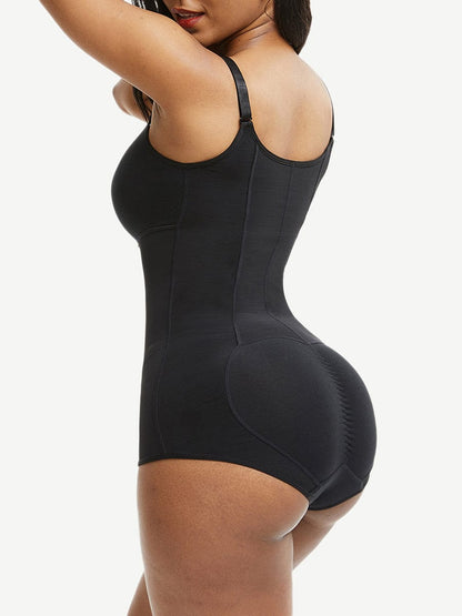 Wholesale Large Size Postoperative Full Body Shaper Front Zipper Smooth Abdomen