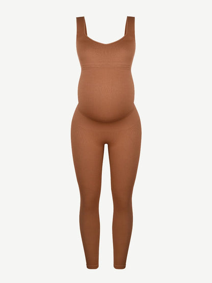 Wholesale Seamless Eco-friendly🌿 Back Lifting Abdominal Supports Maternity Catsuit Jumpsuit