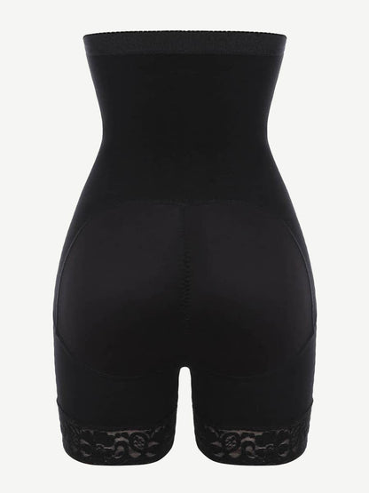 Wholesale Queen Size High Waist Post-surgical Slimming Shorts Lace Hemline Hooks
