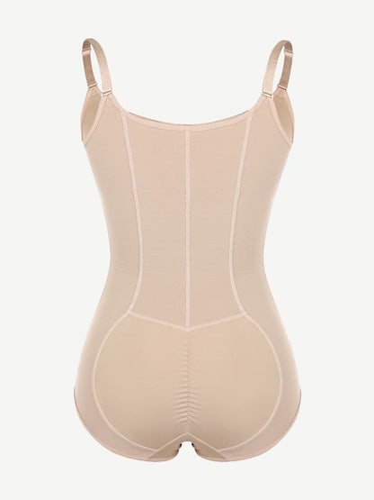 Wholesale Large Size Postoperative Full Body Shaper Front Zipper Smooth Abdomen