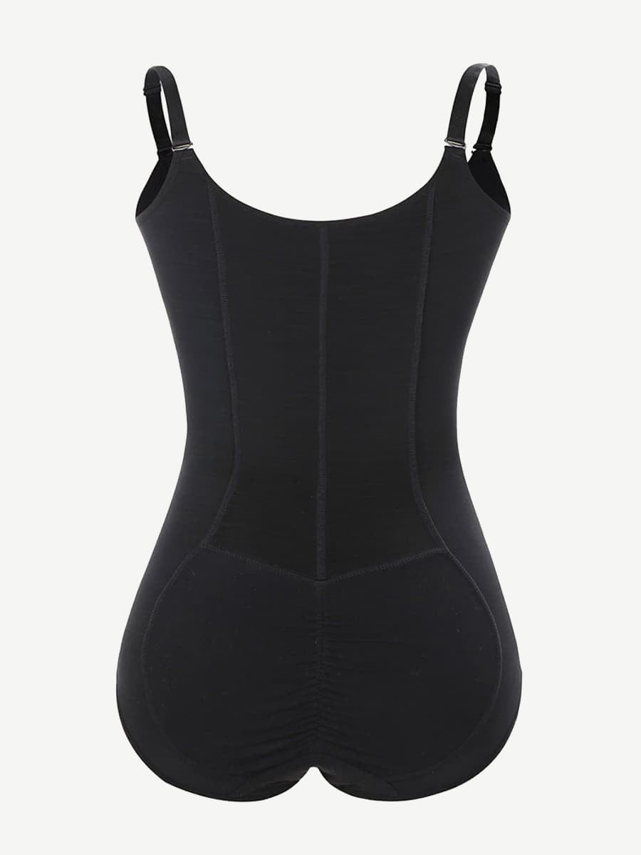 Wholesale Large Size Postoperative Full Body Shaper Front Zipper Smooth Abdomen