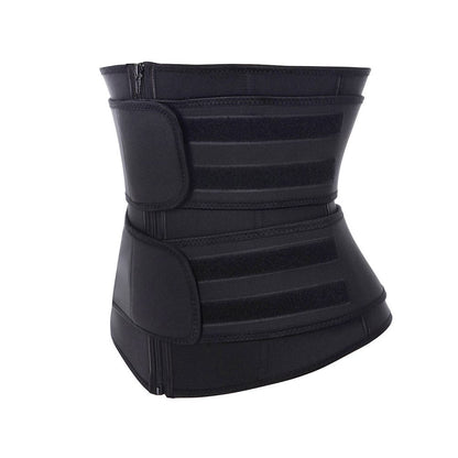 Wholesale Athletic Waist Trainer Black Big Size Neoprene With Sticker Tummy Control